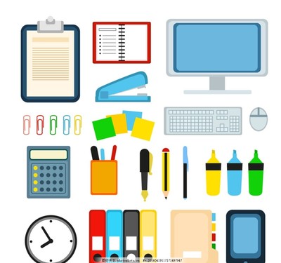 卡通辦公用品圖片 為辦公空間注入活力與創意